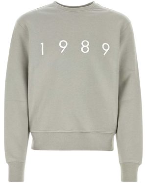 1989 STUDIO Grey Cotton Sweatshirt - Grau