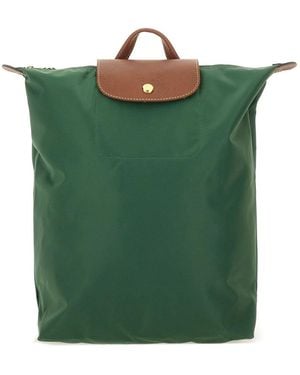 Longchamp "M Le Pliage "Rucksack - Grün