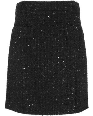 Fay Short Flared Mini Skirt - Black
