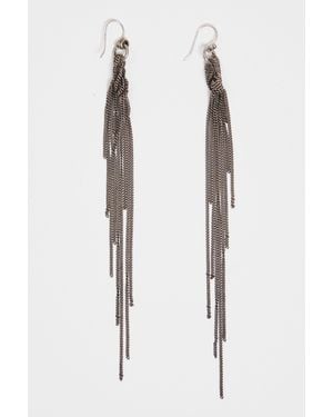 Ann Demeulemeester Wivi Knottassel Earrings (Pair) - Blanco