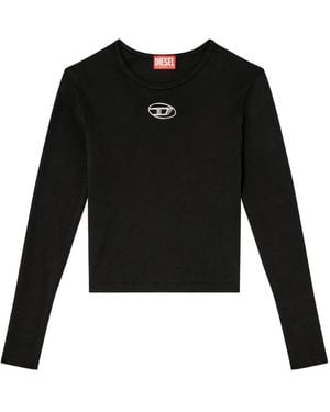 DIESEL Uncutie Long Sleeves T-Shirt - Black