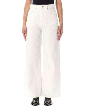 Ganni Lari Denim Jeans - White