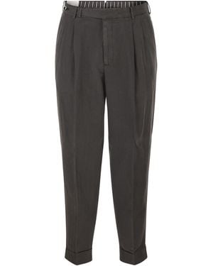 PT Torino Carrot Trousers - Grey