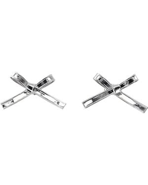 Marc Jacobs Earrings The Lingerie Bow - Metallic