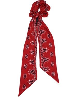 Saint Laurent Accessori Per Capelli Di Viscondino Rosso/Scuro