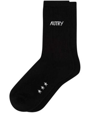 Autry Jacquard-Logo-Schuhe - Schwarz