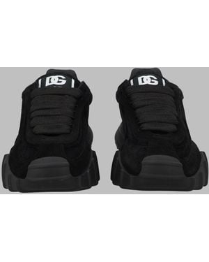 Dolce & Gabbana Athletic Leather Sneakers Sneakers - Black