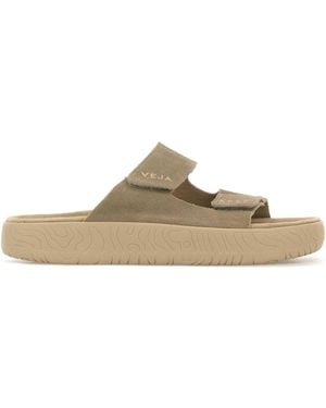 Veja Suede Sandals - Brown