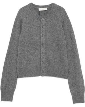 DUNST Wool Blend Cardigan - Grey