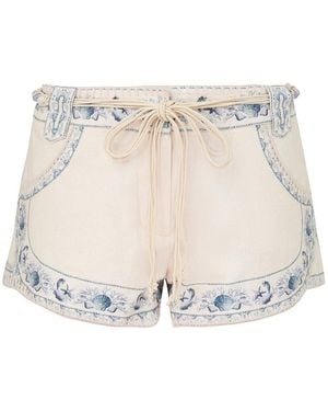Zimmermann Wanderlust Micro Short - Natural