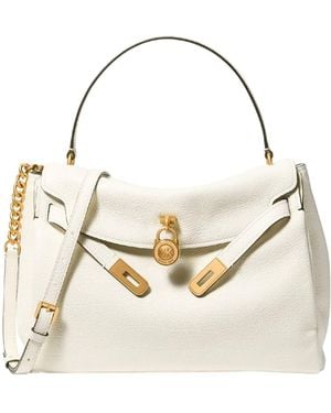 Michael Kors Lg Flap Th Satchel - Weiß