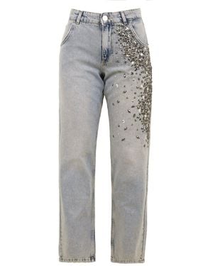 Gaelle Pantalones de azul - Gris