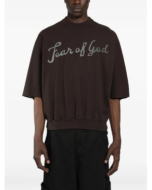 Fear Of God "43" Cut Sleeve Sweatshirt - Black