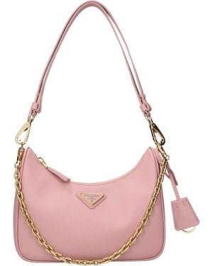 Prada Re Edition Shoulder Bags Peach/ Leather - Pink