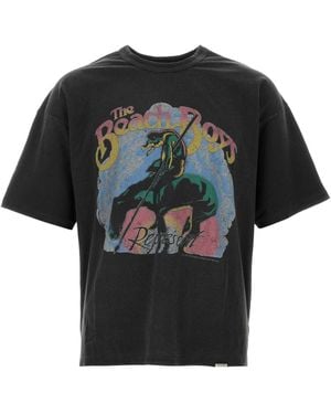 Represent Slate Cotton Blend T Shirt - Black