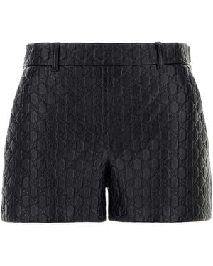 Gucci Leather Shorts - Black