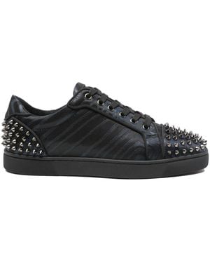 Christian Louboutin Seavaste Leather Trainers - Black