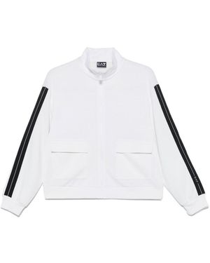 EA7 Logo Zip Sweatshirt - Wit