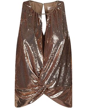 Dahlo Paillistrip -Top -Top - Braun