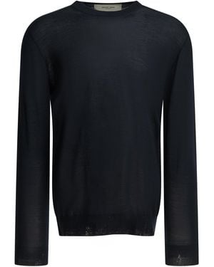 Golden Goose Wool Crew Neck Jumper - Blue