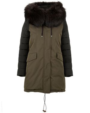 Moorer Coats militares - Verde