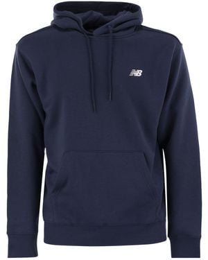 New Balance Essentials Hoodie With Logo - Blue