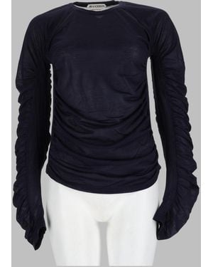 JW Anderson Cotton-Polyamide Knit Top - Blue