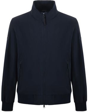 People Of Shibuya Menschen in Shibuya Stretch Jersey Jacke - Blau