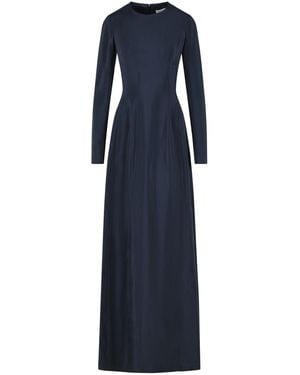 Maison Margiela Cupro Maxi Dress - Blue