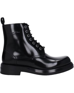 Dior Black Leather Ankle