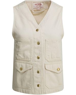 Filson "Archive Cruiser" Sleeveless Jacket - White