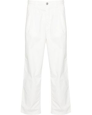 Stone Island Hose Mit Logo-Print - Weiß