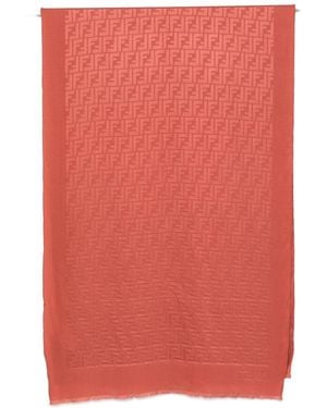 Fendi Ff Motif Scarf - Pink