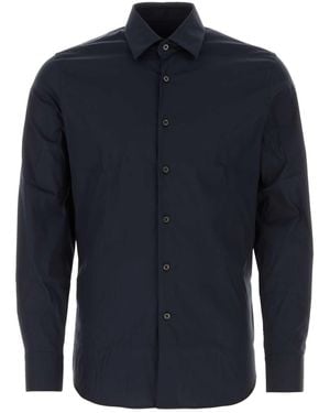 Prada Stretch Poplin Shirt - Blue