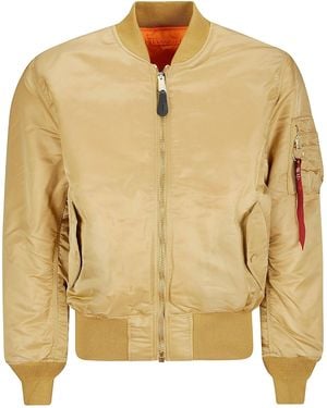 Alpha Industries Ma 1 Heritage Bomber Jacket - Natural