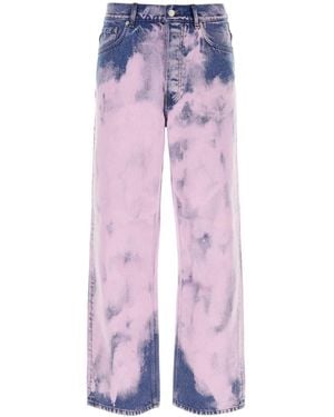 Dries Van Noten Two Tone Denim Jeans - Multicolour