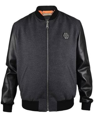 Philipp Plein Bomber Jacket - Grey