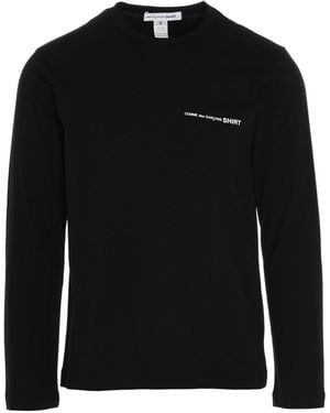Comme des Garçons Logo T -Shirt - Schwarz