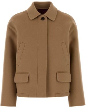 Gucci Solid Jacket - Brown