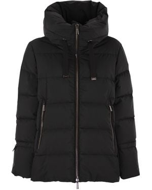 Moorer Gadia Stp Hooded Down Jacket - Black