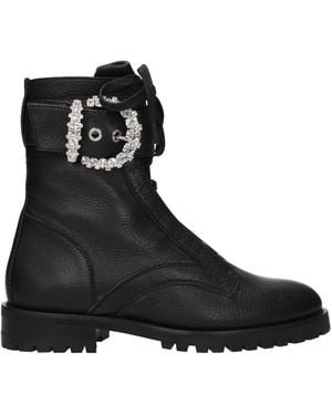 Jimmy Choo Cheri Boots Leather - Black
