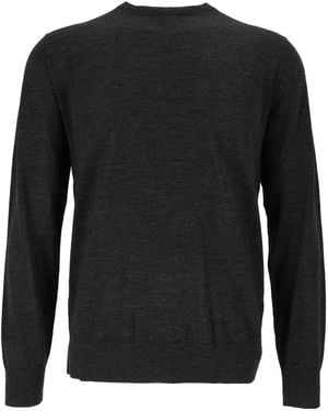 Ballantyne R Neck Pullover - Black