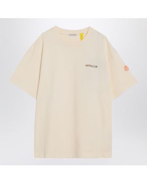 Moncler x Gilga Farm by Donald Glover Ivory Cotton T Shirt - Natural