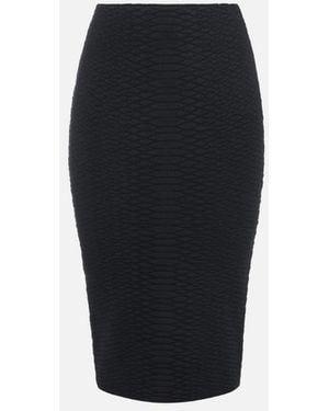 Elisabetta Franchi Falda Serpiente - Negro