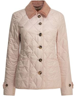 Burberry Quilted Polyester Jacket - Natural