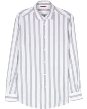 Barena Striped Cotton Shirt - White