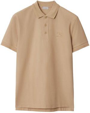 Burberry Polo Con Ricamo Logo - Neutro