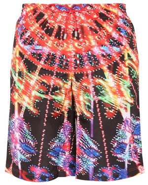 Dolce & Gabbana Printed Swim Shorts - Red