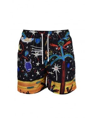 Palm Angels Badeshorts - Blau