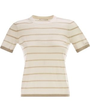 Max Mara Mxpfavetta Strickpullover aus Kaschmir und Seide - Weiß